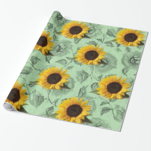 Wrapping paper Sunflower
