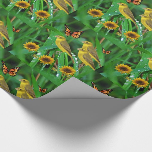 Wrapping paper Sunflower (Corner)