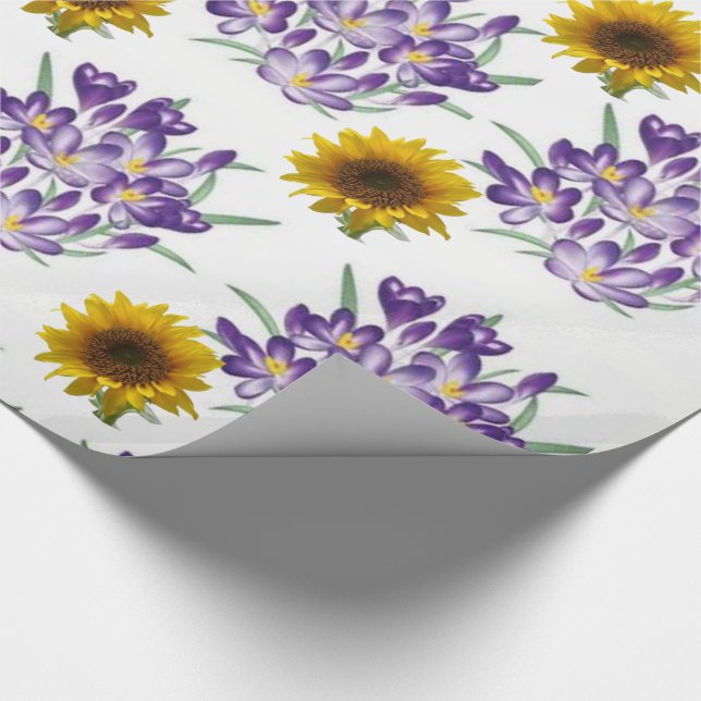 Wrapping paper Sunflower (Corner)