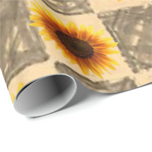 Wrapping paper Sunflower
