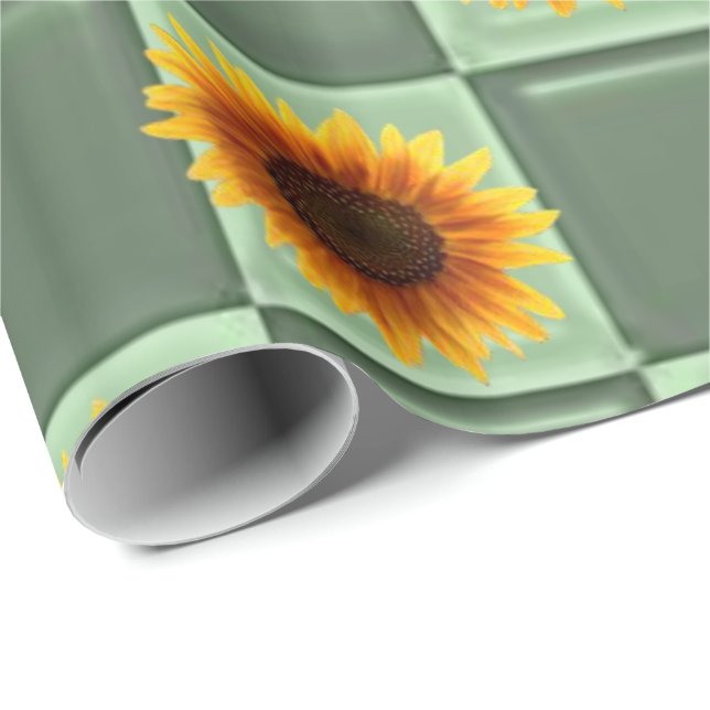 wrapping paper sunflowers (Roll Corner)