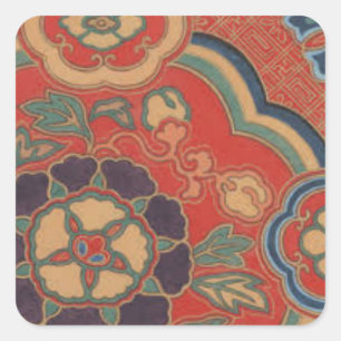 WRAPPING PAPER SUPPIES SQUARE STICKER