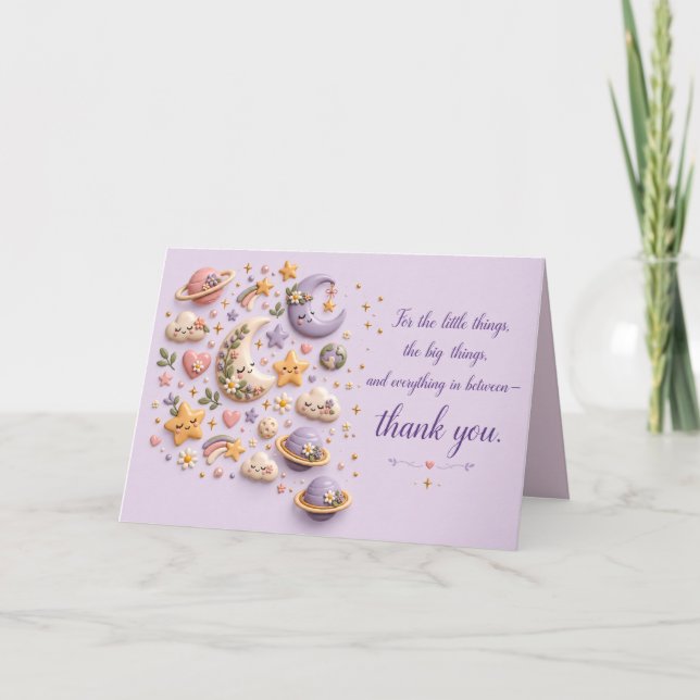 Wrapping Paper Thank You Card (Front)