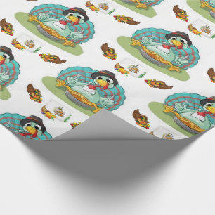 Wrapping paper Thanksgiving