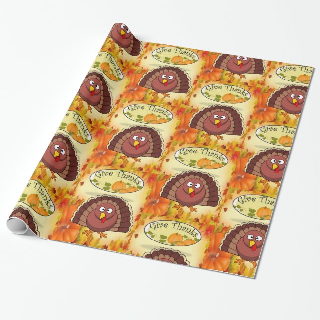 Wrapping paper Thanksgiving (Unrolled)
