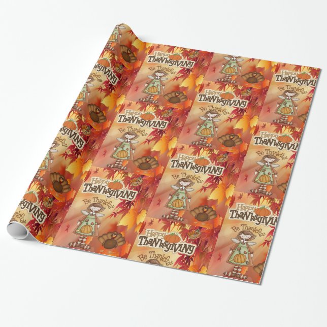 Wrapping paper Thanksgiving (Unrolled)