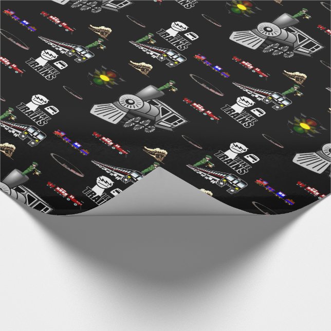 Wrapping paper Trains (Corner)