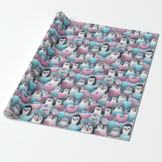 Wrapping Paper - Transgender Pride Penguins 2