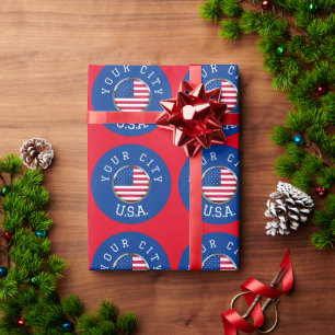 Wrapping Paper - USA Personalised - Add City