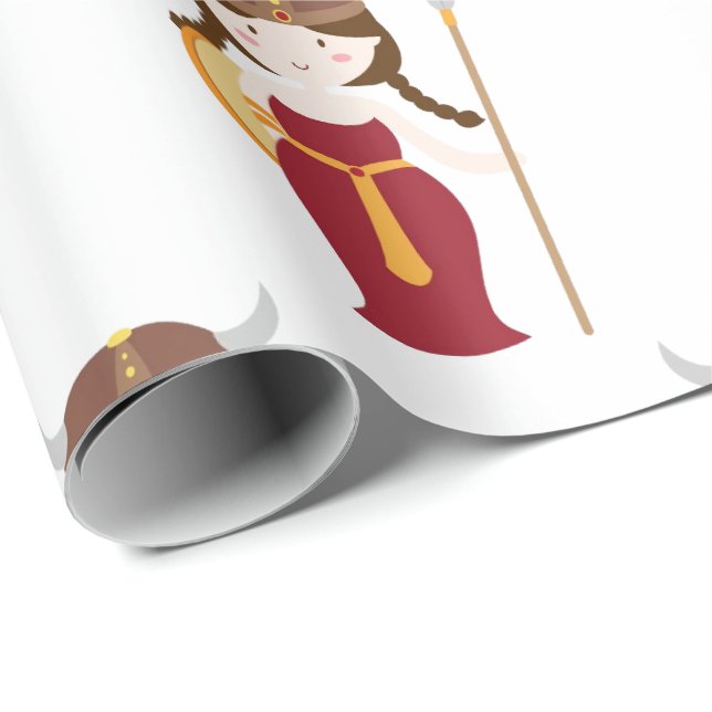 Wrapping Paper - Viking Warrior Princess (Roll Corner)