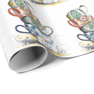 Wrapping Paper - Vintage Teacups