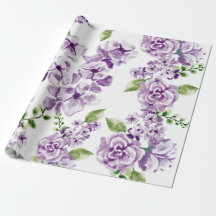 Wrapping Paper - Watercolor Floral Pattern