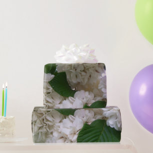 Wrapping Paper - White Hydrangea