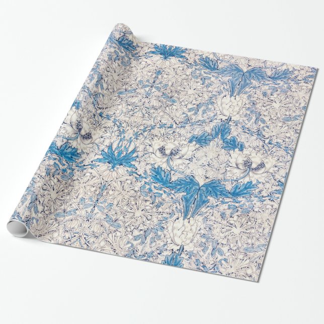 WRAPPING PAPER : WILLIAM MORRIS : HONEYSUCKLE (Unrolled)