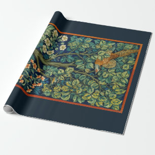 WRAPPING PAPER : WILLIAM MORRIS : PHEASANT