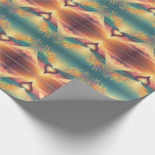 Wrapping paper winged heart