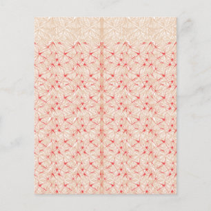 Wrapping paper with a repeating pattern of red, or