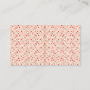 Wrapping paper with a repeating pattern of red, or business card