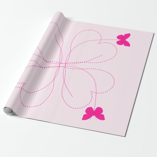 Wrapping Paper with Butterflies (Unrolled)