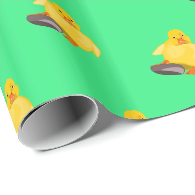 Wrapping Paper with Cute Duckling (Roll Corner)