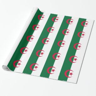 Wrapping paper with Flag of Algeria