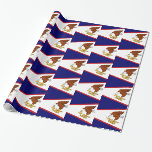 Wrapping paper with Flag of American Samoa