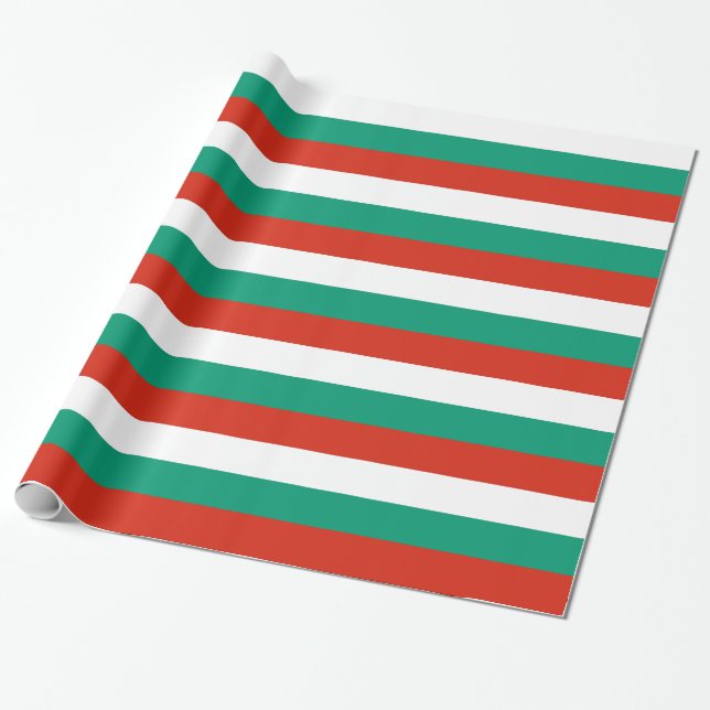 Wrapping paper with Flag of Bulgaria (Unrolled)