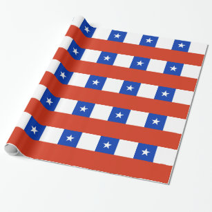 Wrapping paper with Flag of Chile