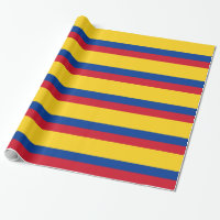Wrapping paper with Flag of Colombia