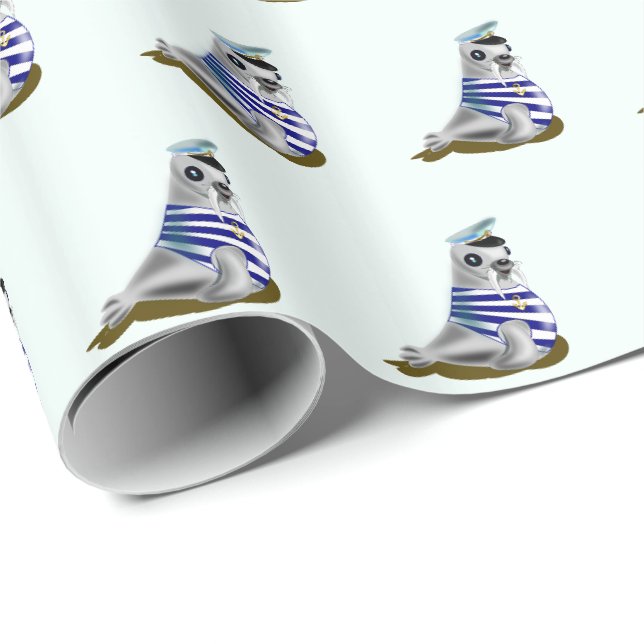 Wrapping Paper with Seal Sailor - Fun (Roll Corner)