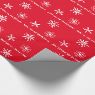 Wrapping paper with your personal wishes, xmas