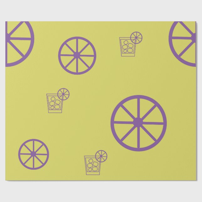 Wrapping paper  Yellow glass (Flat)
