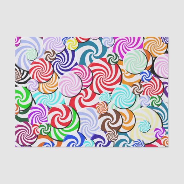 Wrapping Tissue - Candy Collage Tissue Paper (Front)