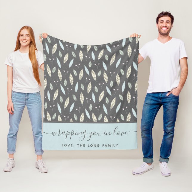 Wrapping You In Love Fleece Blanket (In Situ)