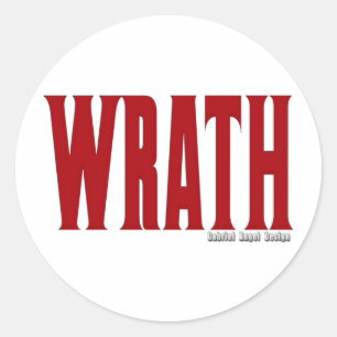 Wrath Logo Classic Round Sticker