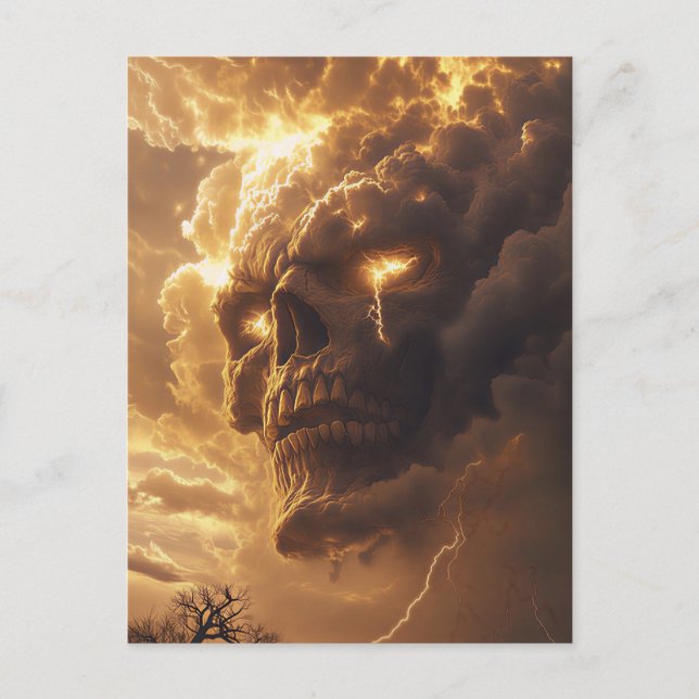 Wrath of the Storm Skull Postcard (Front)