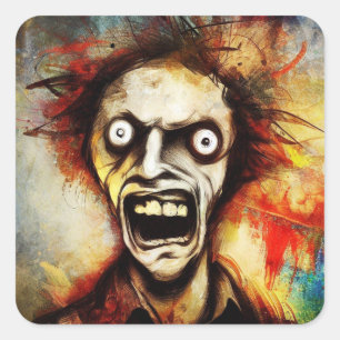 Wrath Unmasked Square Sticker