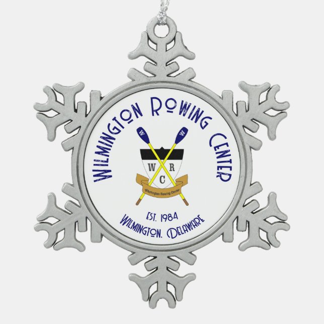 WRC Pewter Snowflake Ornament (Front)