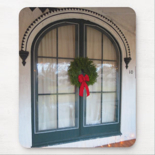 Wreath and Gingerbread Doorway - Martha's Vineyard Mouse Pad