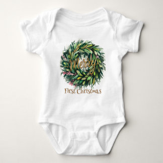 Wreath  baby bodysuit