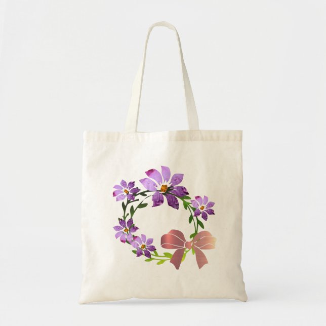 Wreath & Bell 2 Designs Tote Bag (Front)