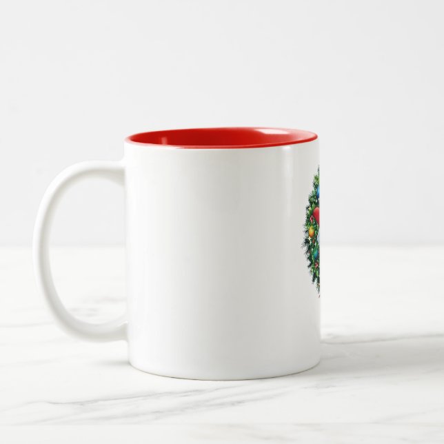 Wreath Coffee Mugs (Left)