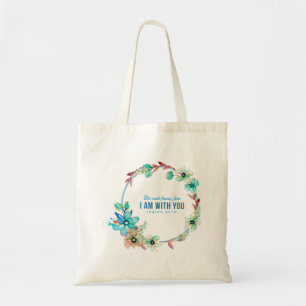 Wreath Flowers Greenery Floral Religious Tote Bag