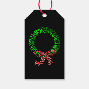Wreath gift tag