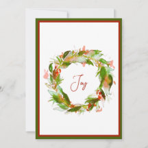 Wreath Holiday Card