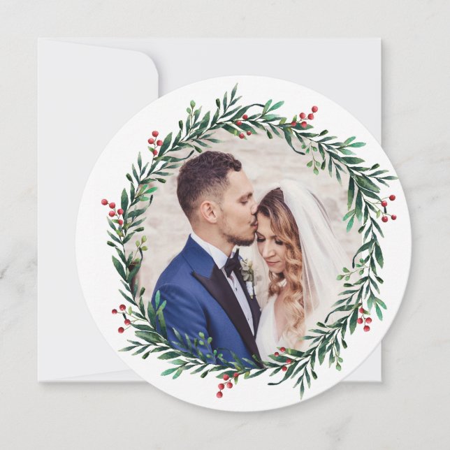 Wreath Holiday Card (Front)