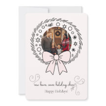 Wreath New Home Holiday Moving Announcement