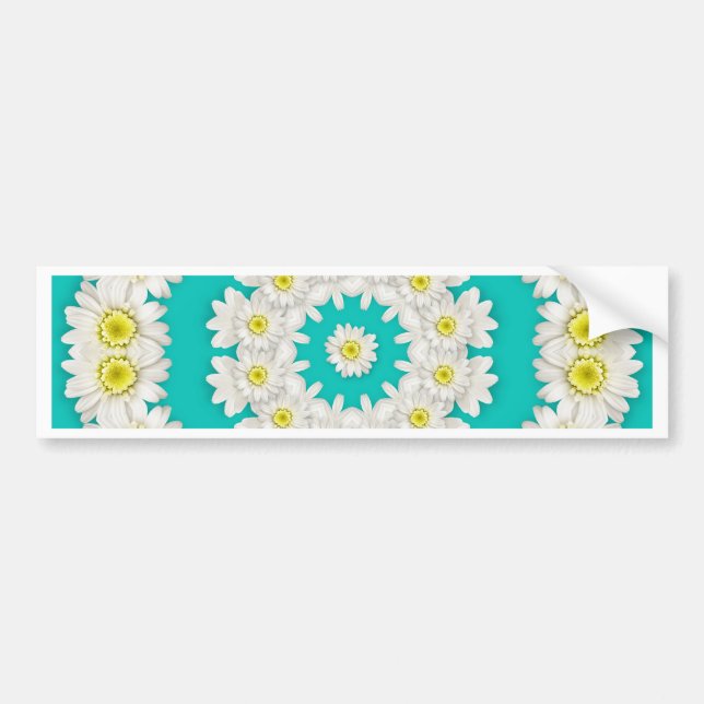 Wreath of Daisies Bumper Sticker (Front)