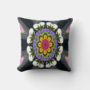 Wreath of Pansies... Cushion