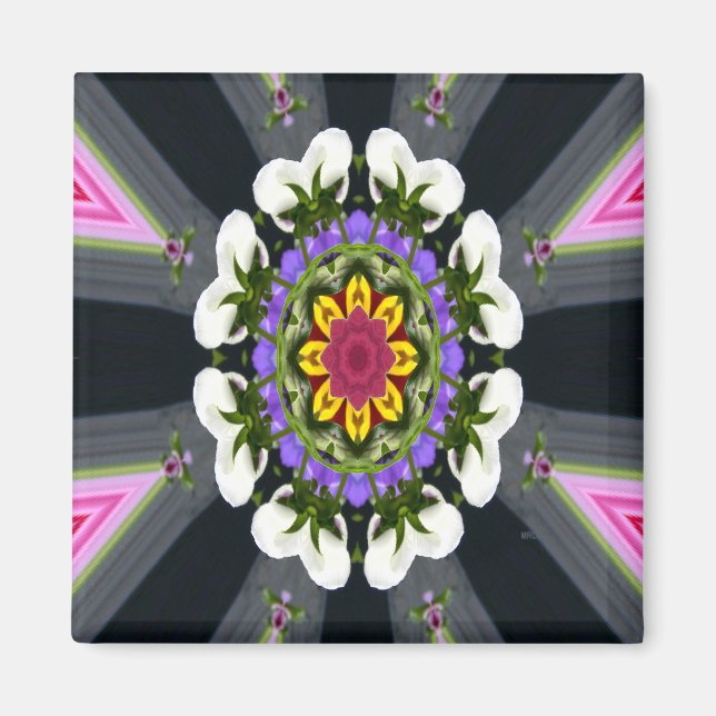 Wreath of Pansies.... Magnet (Front)